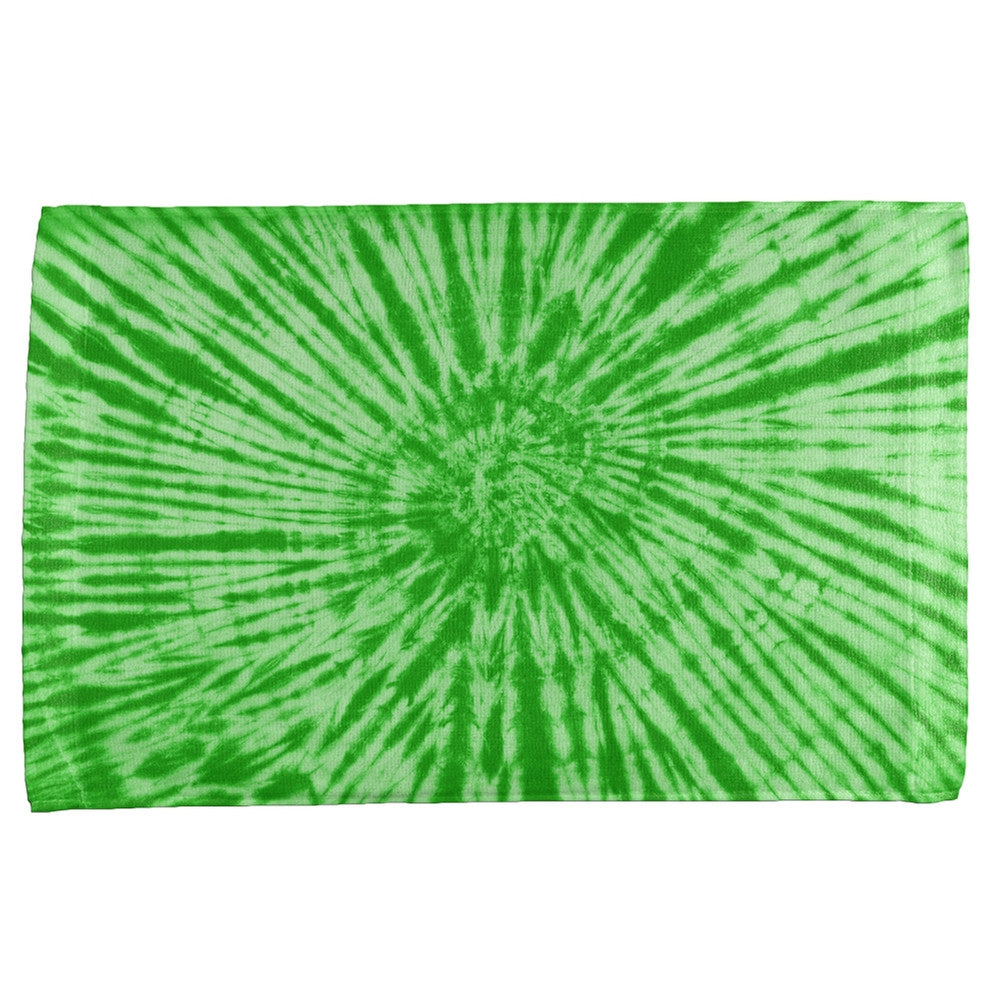 Green Tie Dye All Over Sport Towel Sports Towels Old Glory   