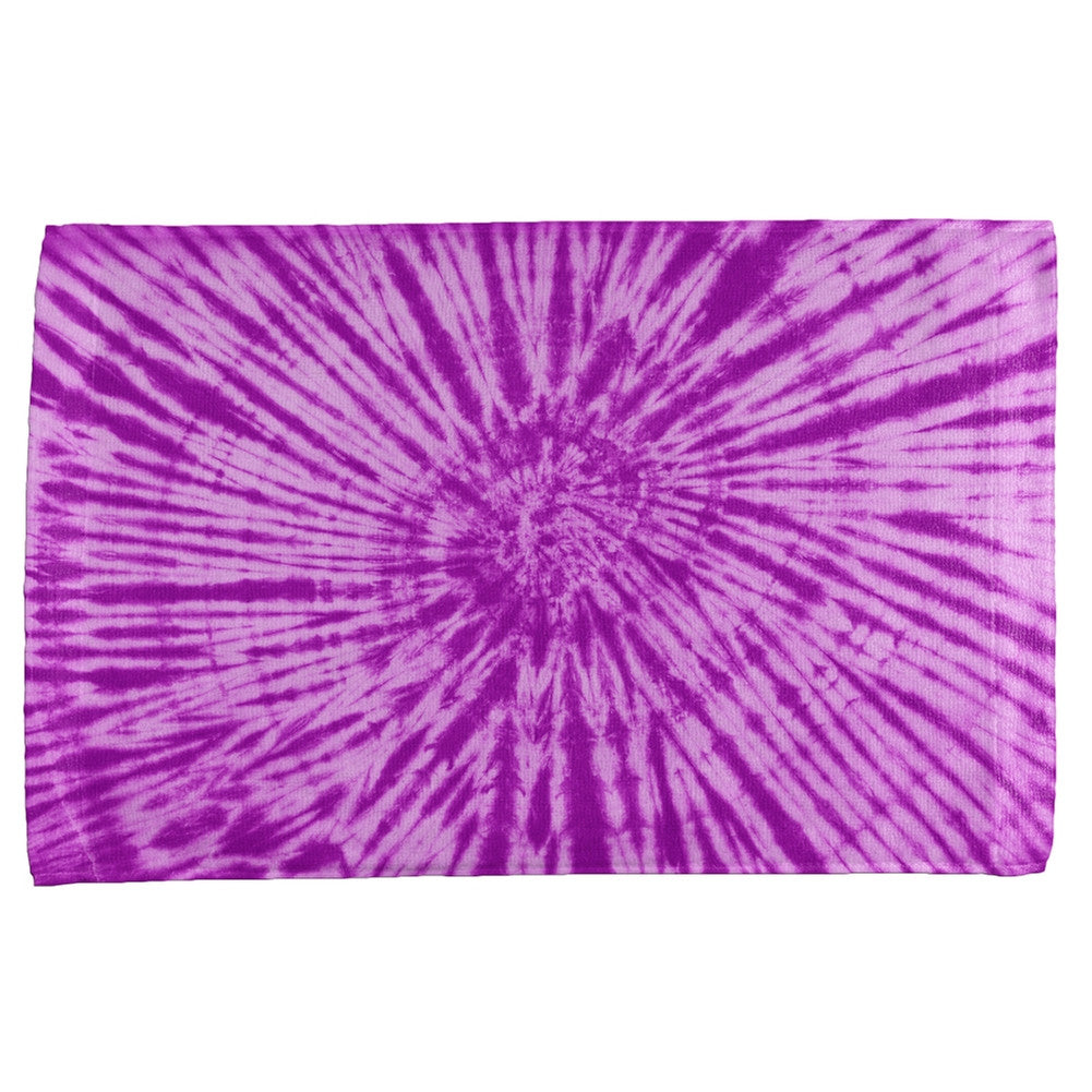 Purple Tie Dye All Over Sport Towel Sports Towels Old Glory   