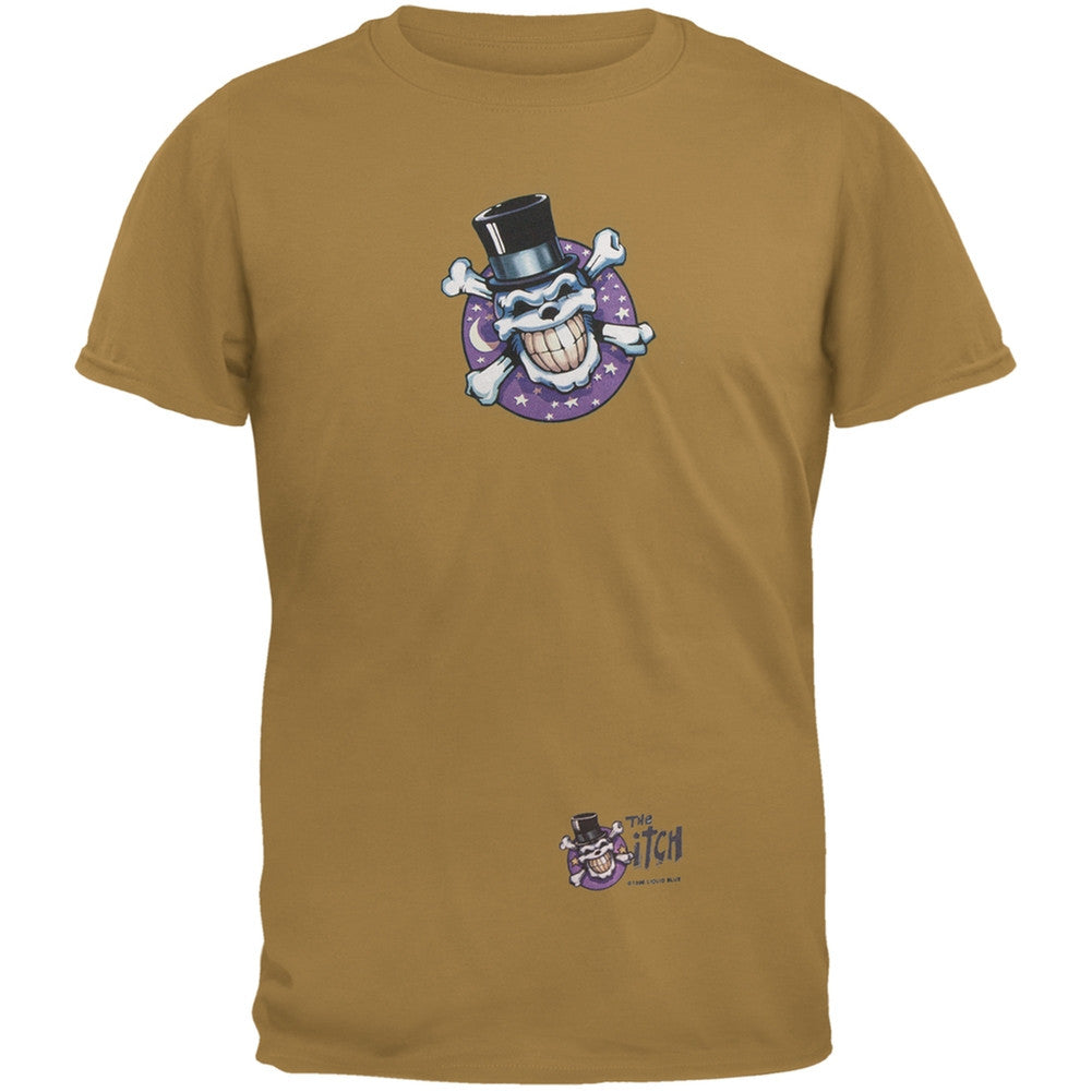 Skull & Crossbones Top Hat Logo Rust Adult T-Shirt Men's T-Shirts Old Glory   