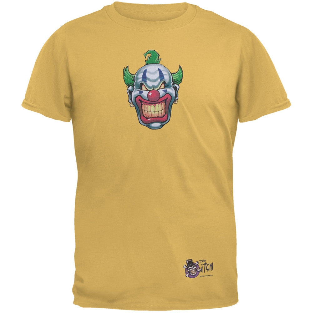 Joker Grinning Gold Adult T-Shirt Men's T-Shirts Old Glory   