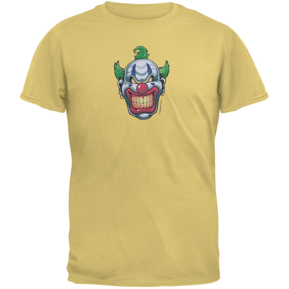 Joker Grinning Yellow Adult T-Shirt Men's T-Shirts Old Glory   