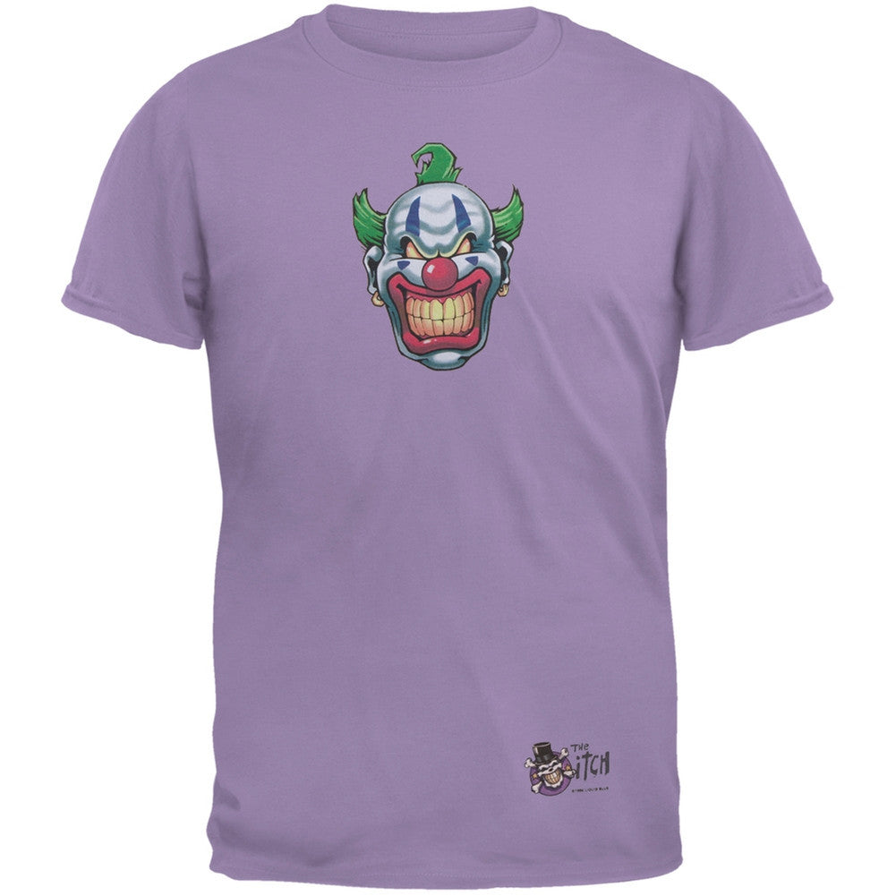 Joker Grinning Purple Adult T-Shirt Men's T-Shirts Old Glory   