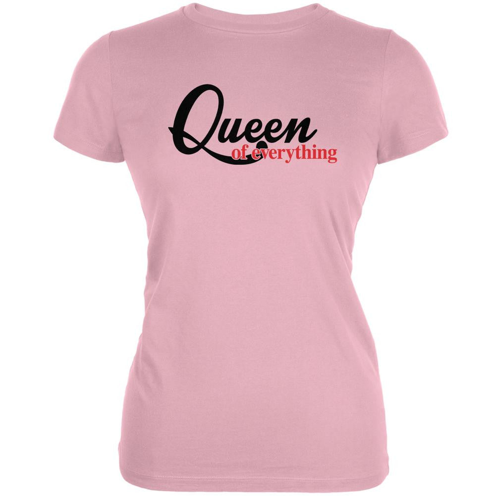 Queen Of Everything Pink Juniors Soft T-Shirt Juniors T-Shirts Old Glory 2XL Pink 