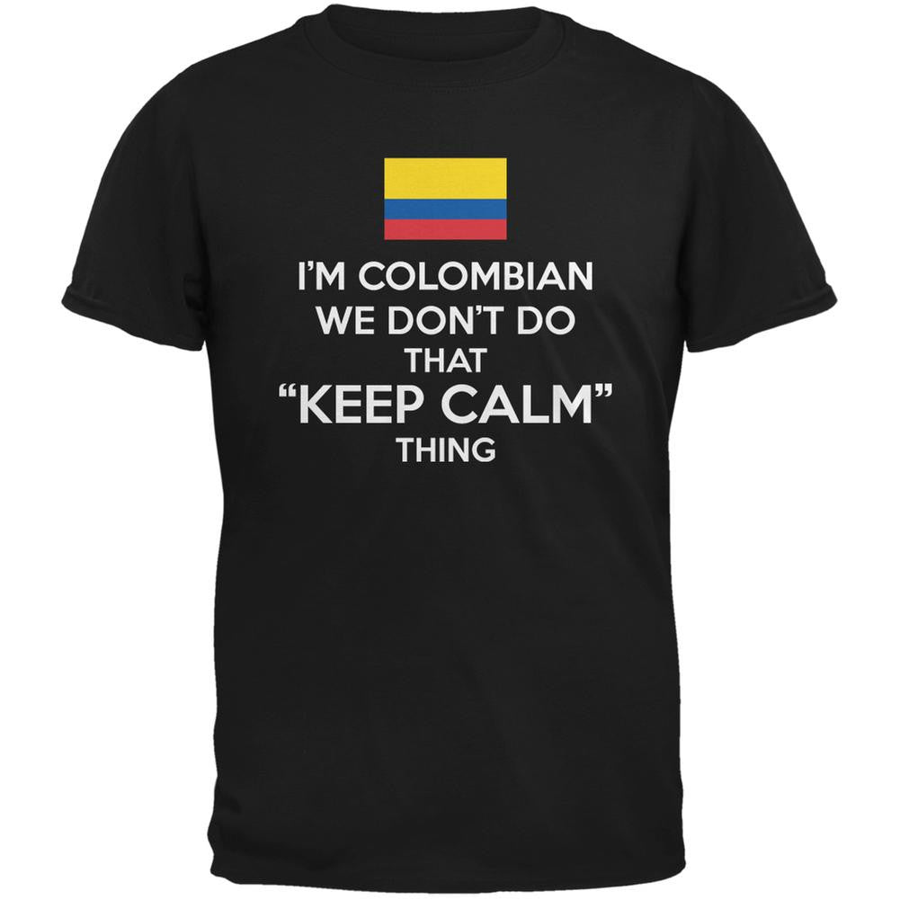 Don't Do Calm - Colombian Black Adult T-Shirt Men's T-Shirts Old Glory 2XL Black 