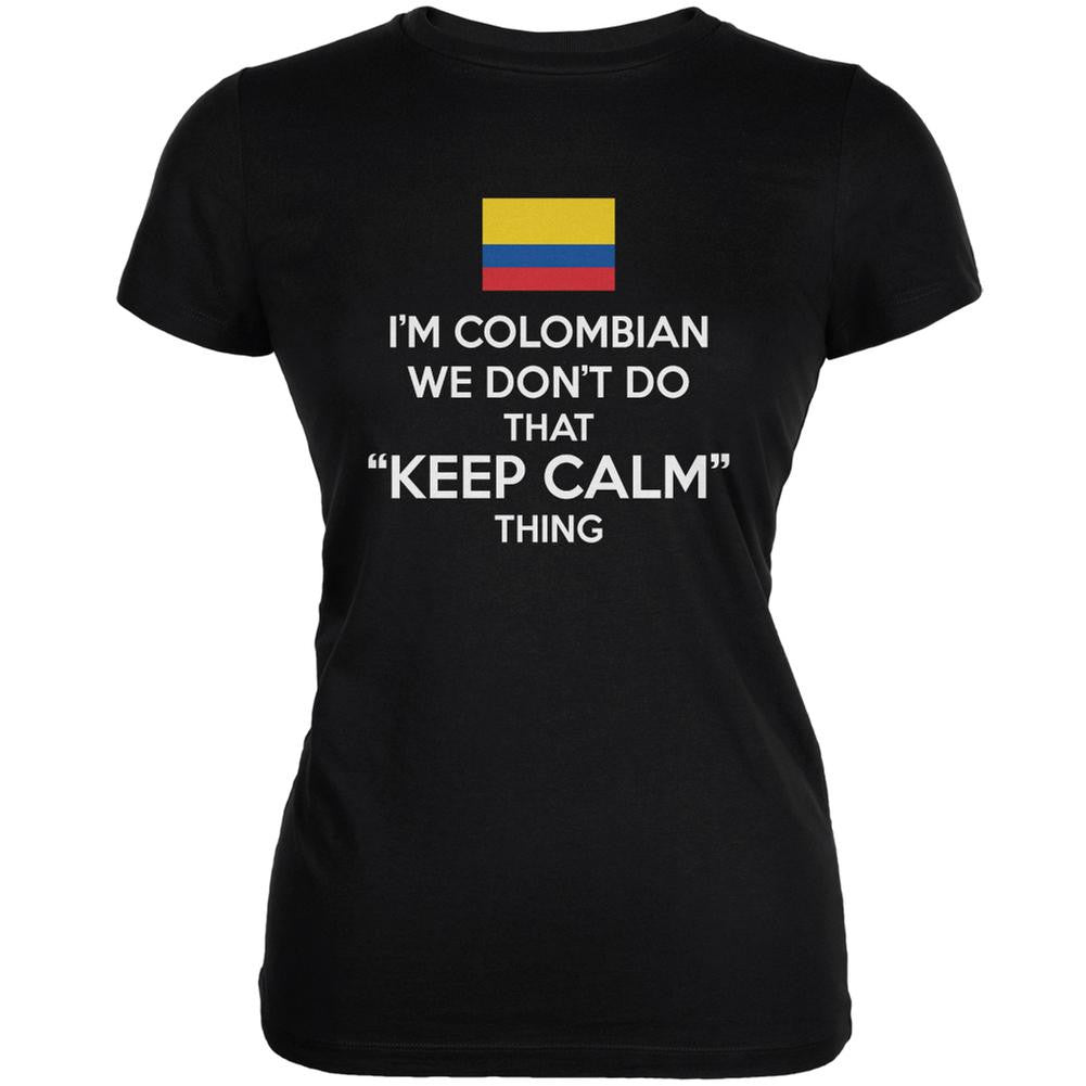 Don't Do Calm - Colombian Black Juniors Soft T-Shirt Juniors T-Shirts Old Glory 2XL Black 