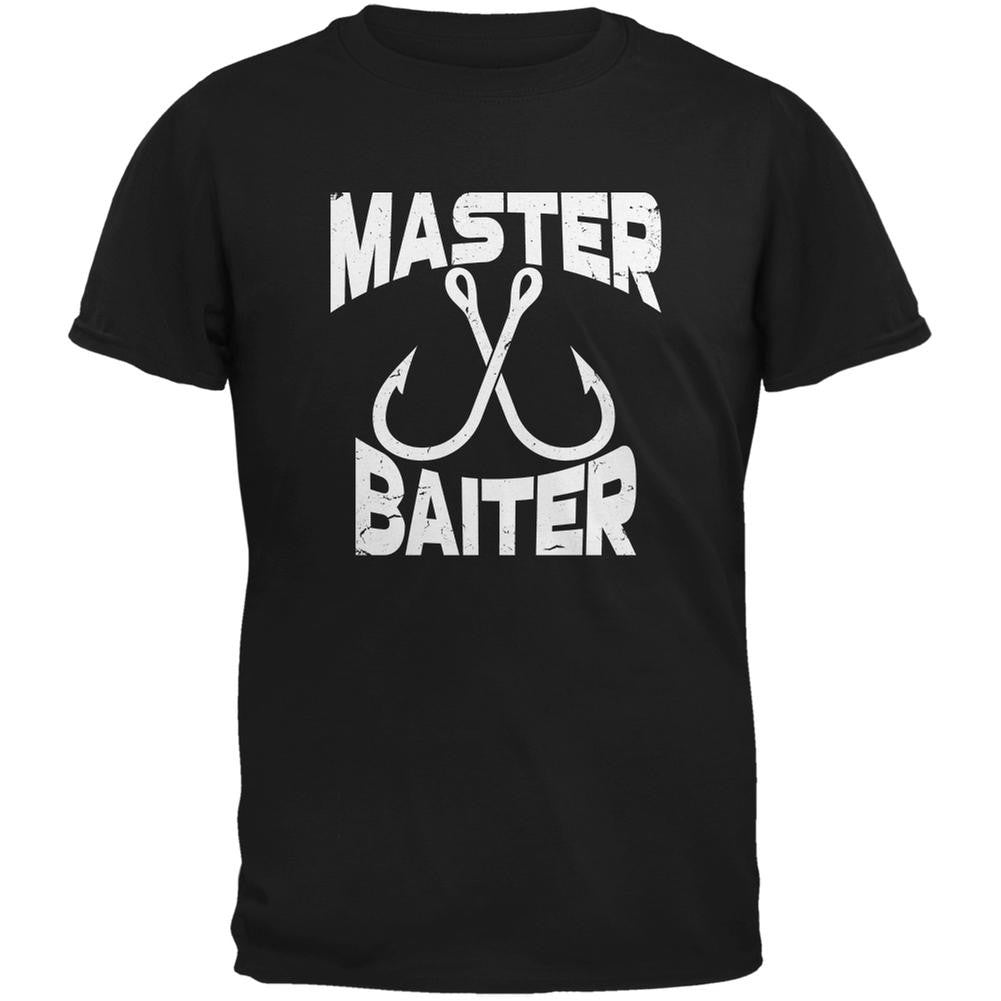 Master Baiter Black Adult T-Shirt Men's T-Shirts Old Glory 2XL Black 