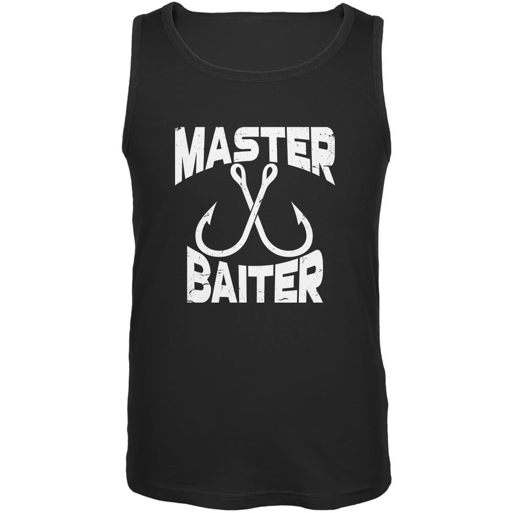 Master Baiter Black Adult Tank Top Men's Tank Tops Old Glory 2XL Black 