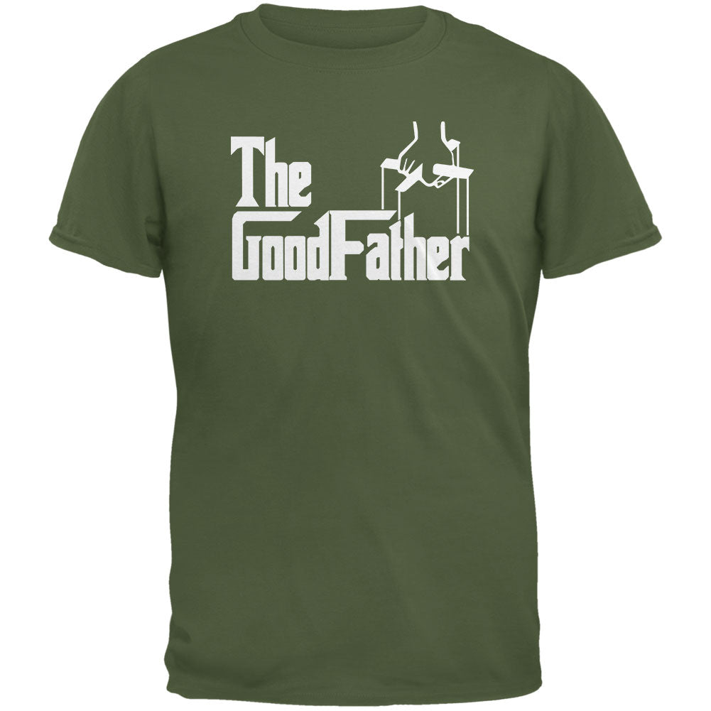 Father's Day The GoodFather Military Green Adult T-Shirt Men's T-Shirts Father's Day 2XL Military Green 