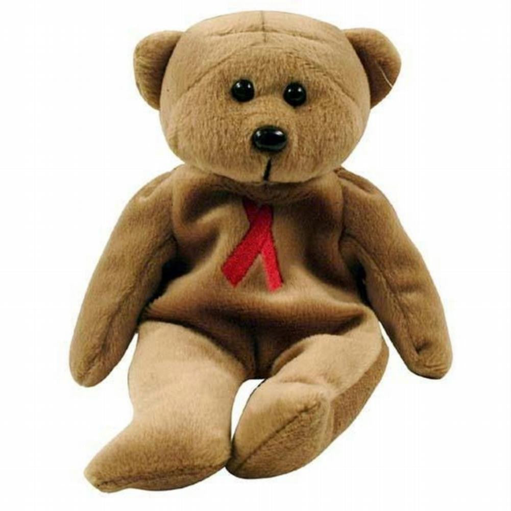 AIDS Awareness - Plush Bear Toy Plush Toys Old Glory   