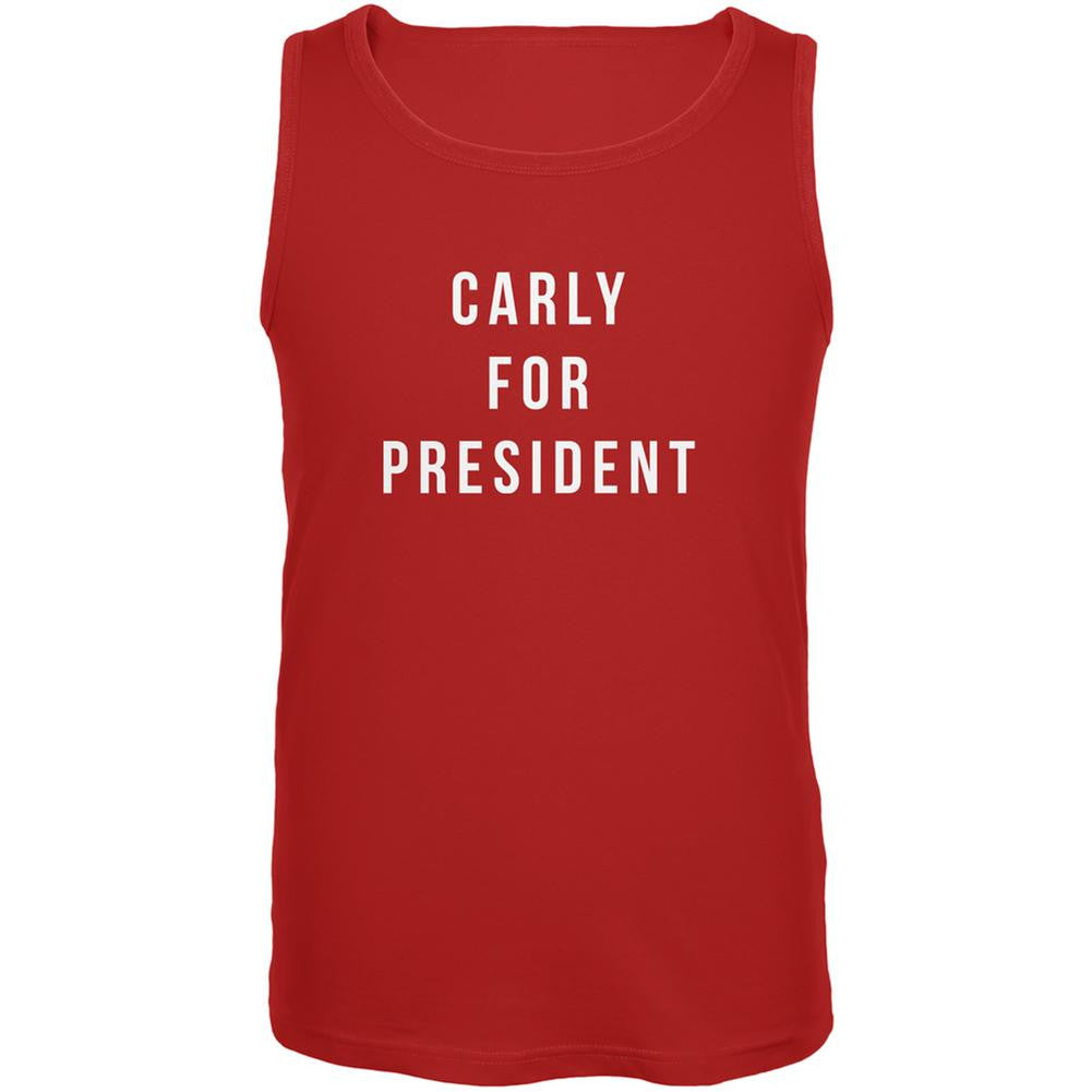 Election 2016 Carly Fiorina For President Red Adult Tank Top Men's Tank Tops Old Glory 2XL Red 