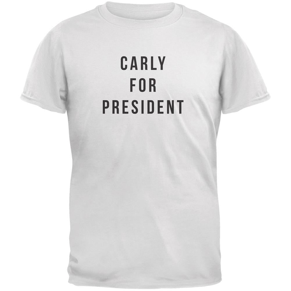 Election 2016 Carly Fiorina For President White Adult T-Shirt Men's T-Shirts Old Glory 2XL White 