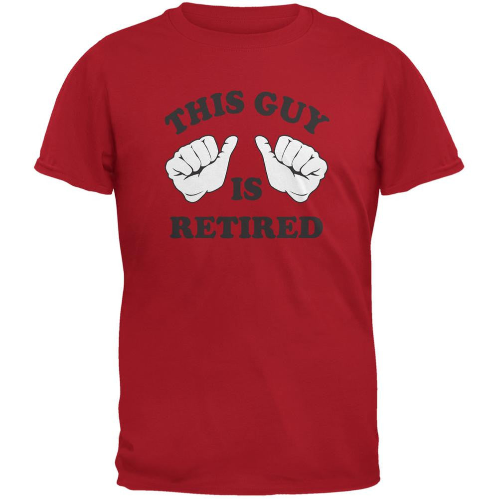 This Guy Is Retired Red Adult T-Shirt Men's T-Shirts Old Glory 2XL Red 