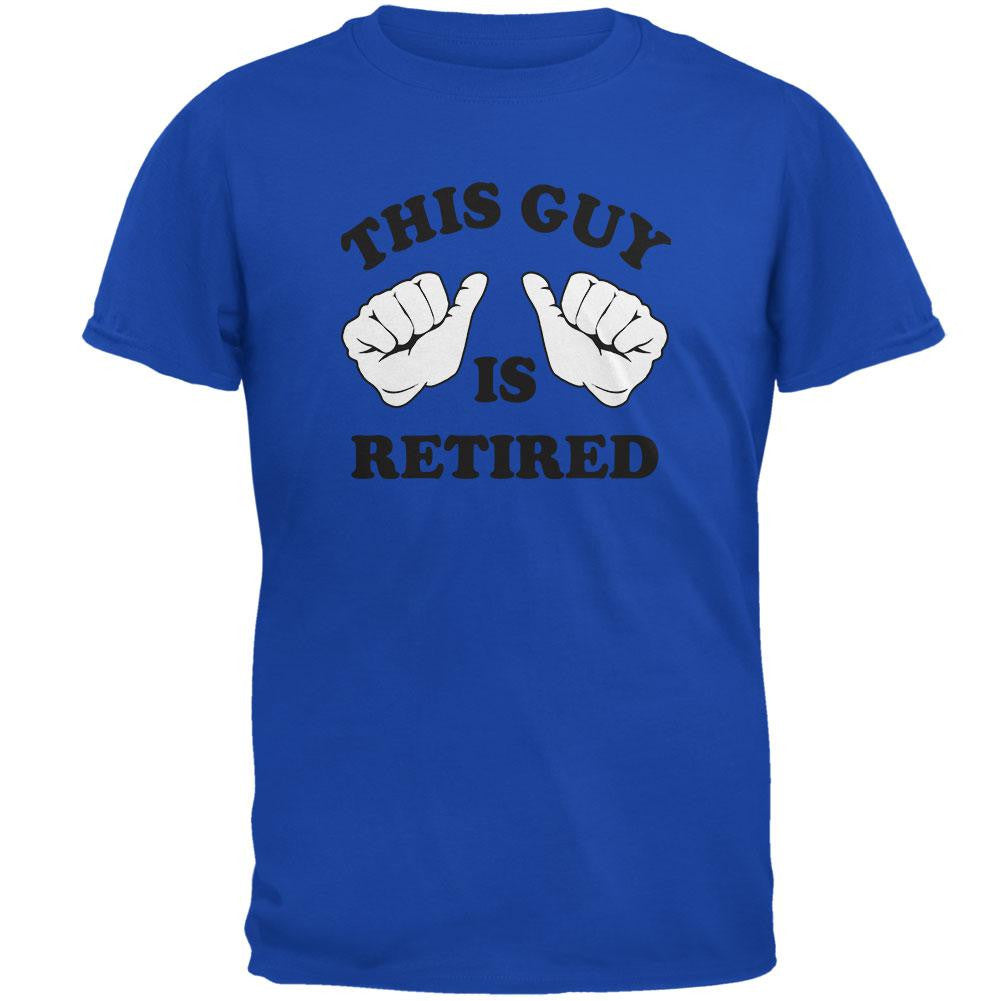 This Guy Is Retired Sapphire Blue Adult T-Shirt Men's T-Shirts Old Glory 2XL Blue 