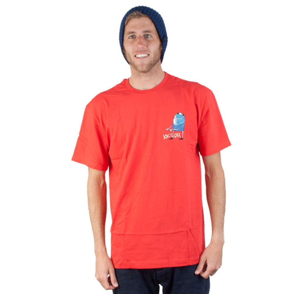 Volcom - Ash FA Drip Red T-Shirt Men's T-Shirts Volcom   