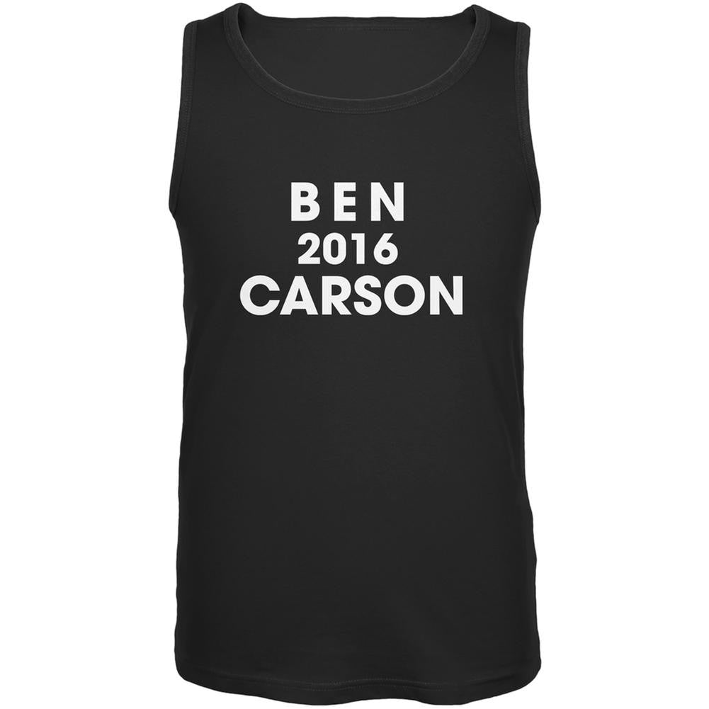 Election 2016 Ben Carson Varsity Black Adult Tank Top Men's Tank Tops Old Glory 2XL Black 