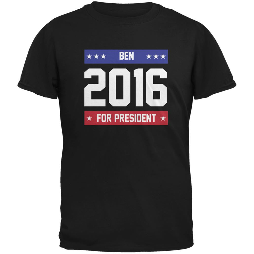 Election 2016 Ben for President 2016 Black Adult T-Shirt Men's T-Shirts Old Glory 2XL Black 