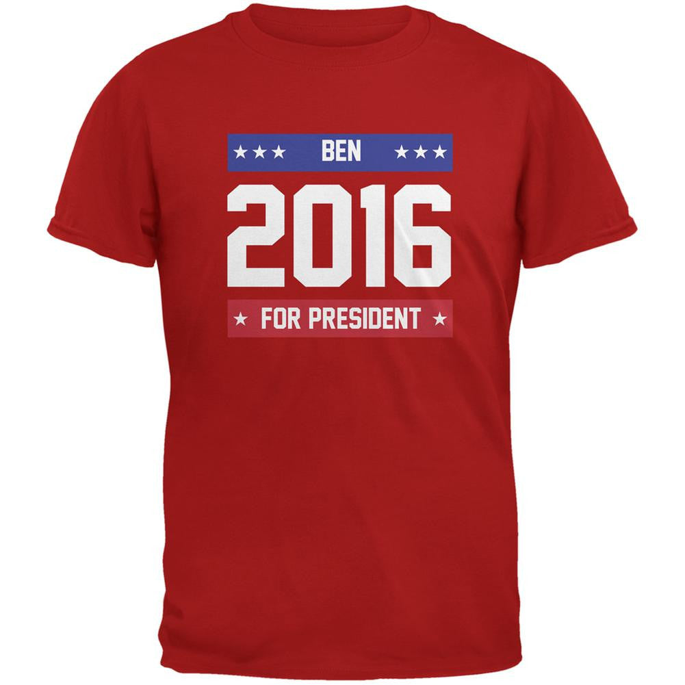 Election 2016 Ben for President 2016 Red Adult T-Shirt Men's T-Shirts Old Glory 2XL Red 