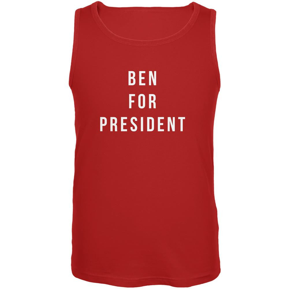 Election 2016 Ben For President Red Adult Tank Top Men's Tank Tops Old Glory 2XL Red 