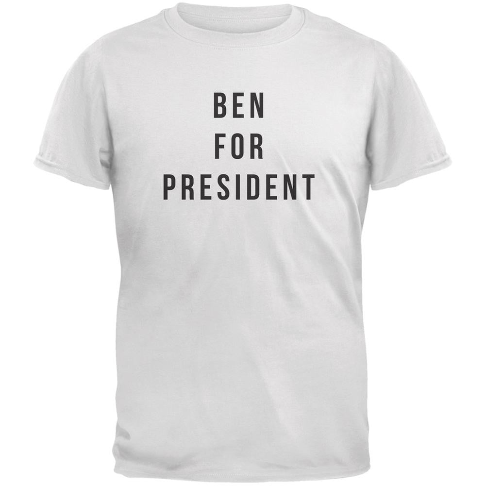 Election 2016 Ben For President White Adult T-Shirt Men's T-Shirts Old Glory 2XL White 