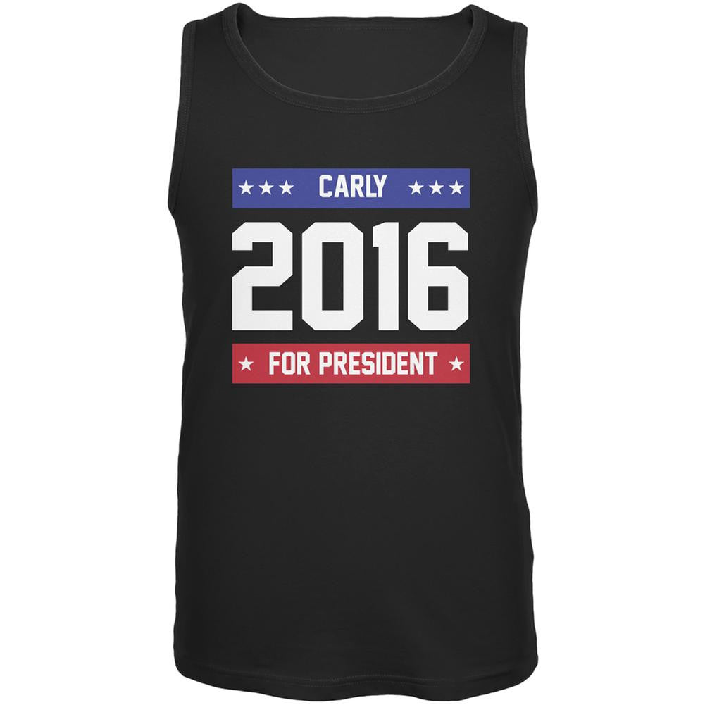 Election 2016 Carly for President 2016 Black Adult Tank Top Men's Tank Tops Old Glory 2XL Black 