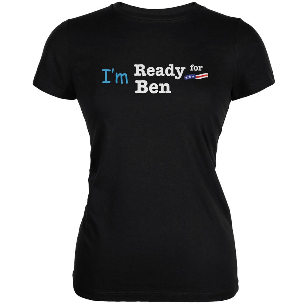 Election 2016 I'm Ready For Ben Carson Black Juniors Soft T-Shirt Juniors T-Shirts Old Glory 2XL Black 