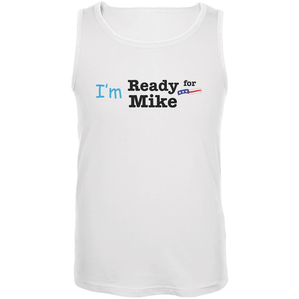 Election 2016 I'm Ready For Mike Huckabee White Adult Tank Top Men's Tank Tops Old Glory 2XL White 