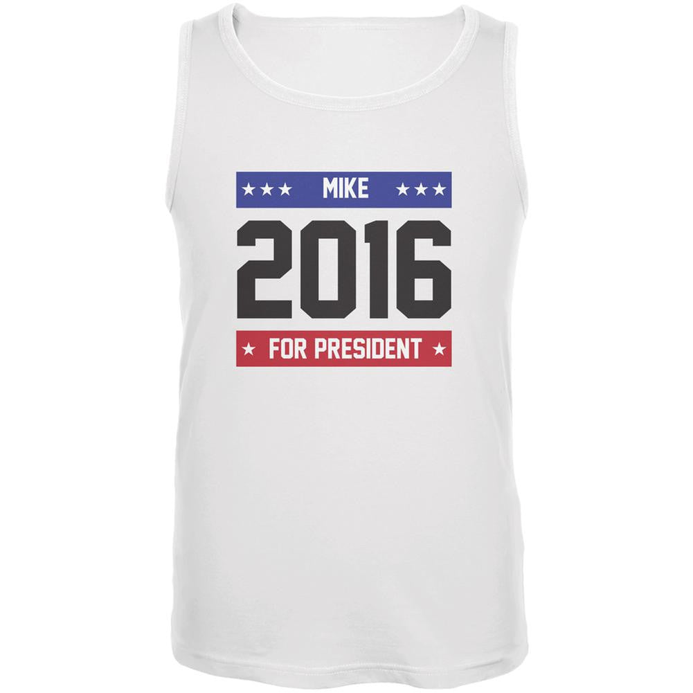 Election 2016 Mike for President 2016 White Adult Tank Top Men's Tank Tops Old Glory 2XL White 