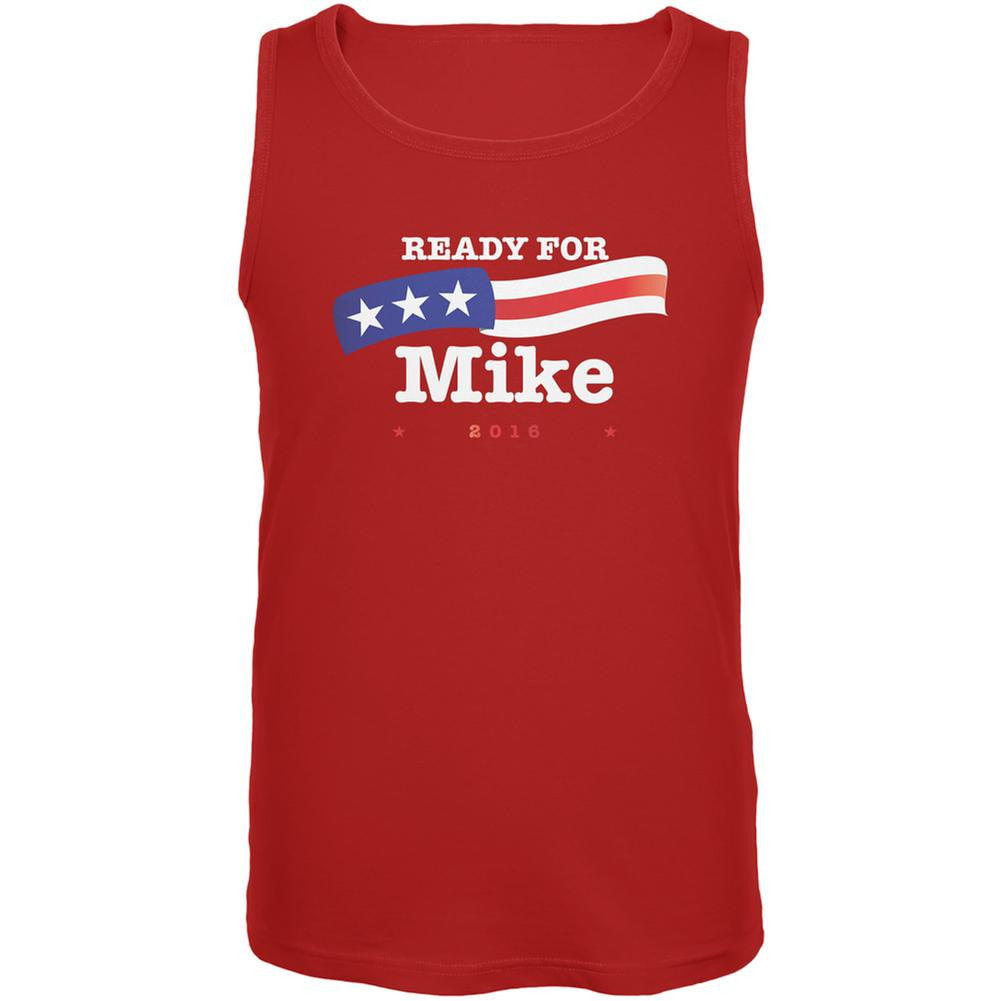 Election 2016 Mike Huckabee American Flag Red Adult Tank Top Men's Tank Tops Old Glory 2XL Red 