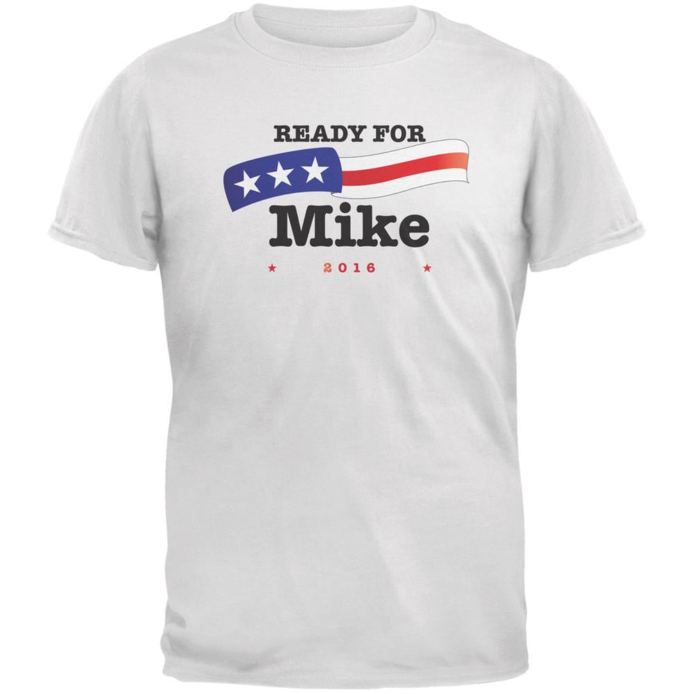 Election 2016 Mike Huckabee American Flag White Adult T-Shirt Men's T-Shirts Old Glory 2XL White 