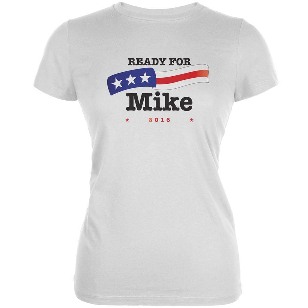 Election 2016 Mike Huckabee American Flag White Juniors Soft T-Shirt Juniors T-Shirts Old Glory 2XL White 