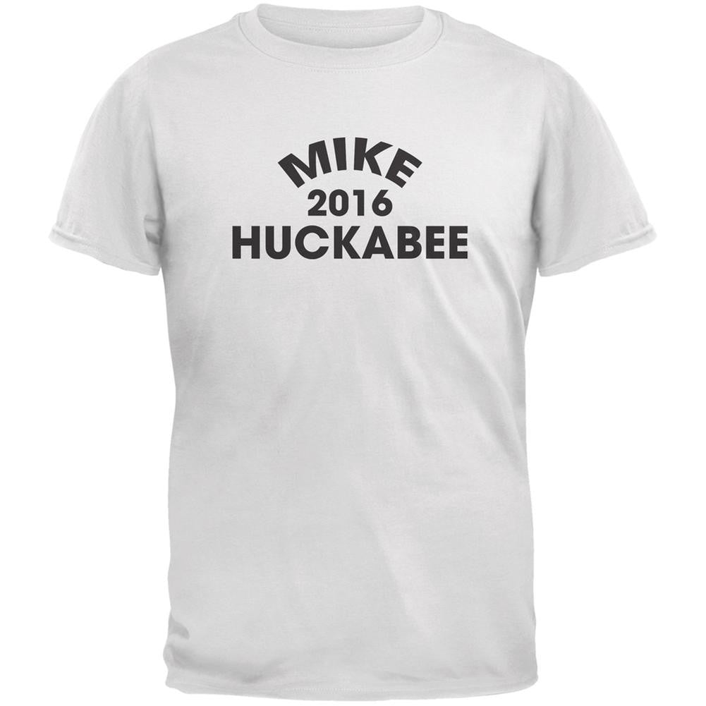 Election 2016 Mike Huckabee Varsity White Adult T-Shirt Men's T-Shirts Old Glory 2XL White 