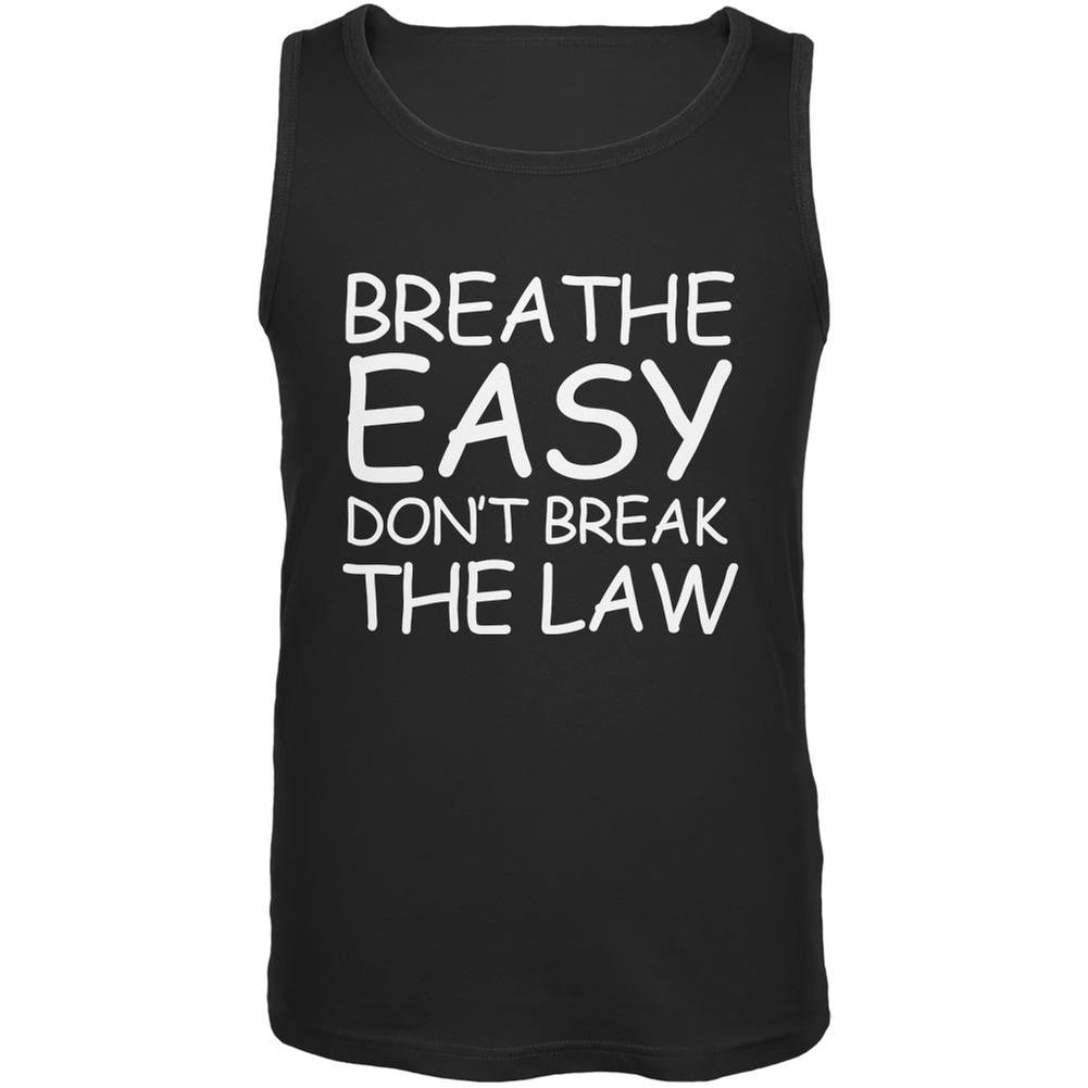 Breathe Easy Black Adult Tank Top Men's Tank Tops Old Glory 2XL Black 