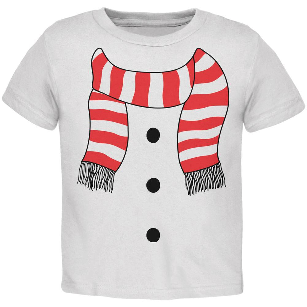 Halloween Snowman Suit Costume White Toddler T-Shirt Toddler T-Shirts Old Glory 2T White 