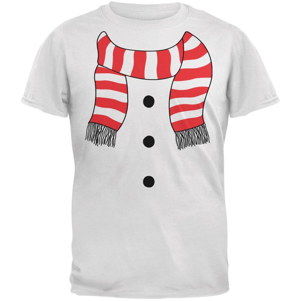 Halloween Snowman Suit Costume White Youth T-Shirt Youth T-Shirts Old Glory LG White 