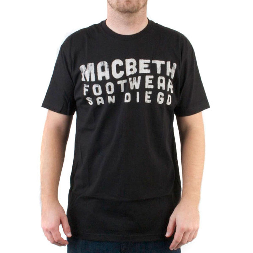 Macbeth - Harbour Black Adult T-Shirt Men's T-Shirts Macbeth   