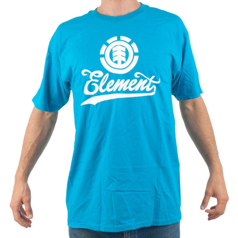 Element - Stacks Turquoise T-Shirt Men's T-Shirts Element LG Blue