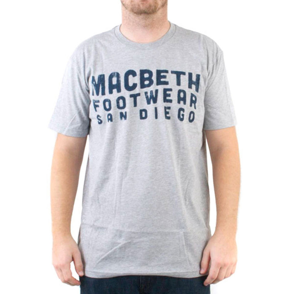 Macbeth - Harbour Grey Adult T-Shirt Men's T-Shirts Macbeth   