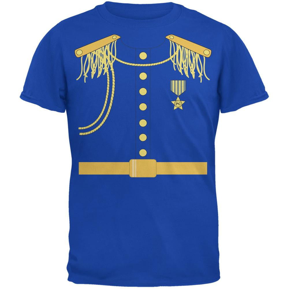 Halloween Prince Charming Costume Royal Adult T-Shirt Men's T-Shirts Old Glory 2XL Blue 