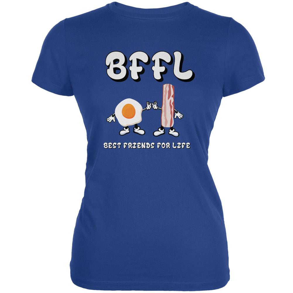 Eggs And Bacon BFFL Royal Juniors Soft T-Shirt Juniors T-Shirts Old Glory 2XL Blue 