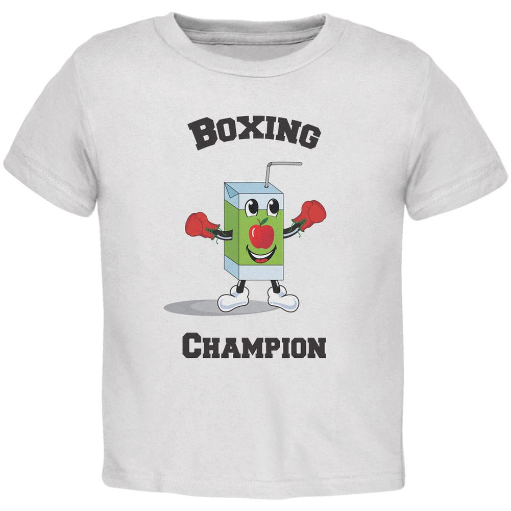 Juice Boxing Champion White Toddler T-Shirt Toddler T-Shirts Old Glory 2T White 