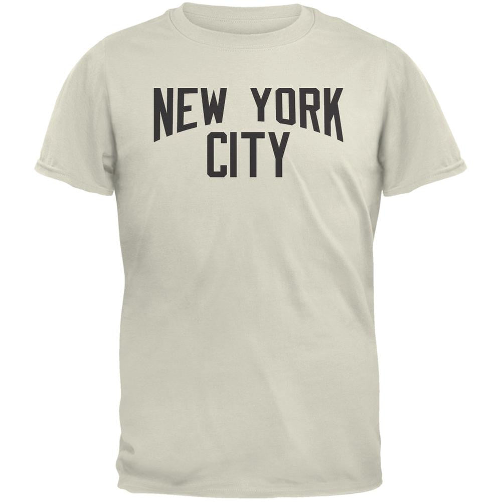 Iconic New York City Natural Adult T-Shirt Men's T-Shirts Old Glory 2XL Off-White 