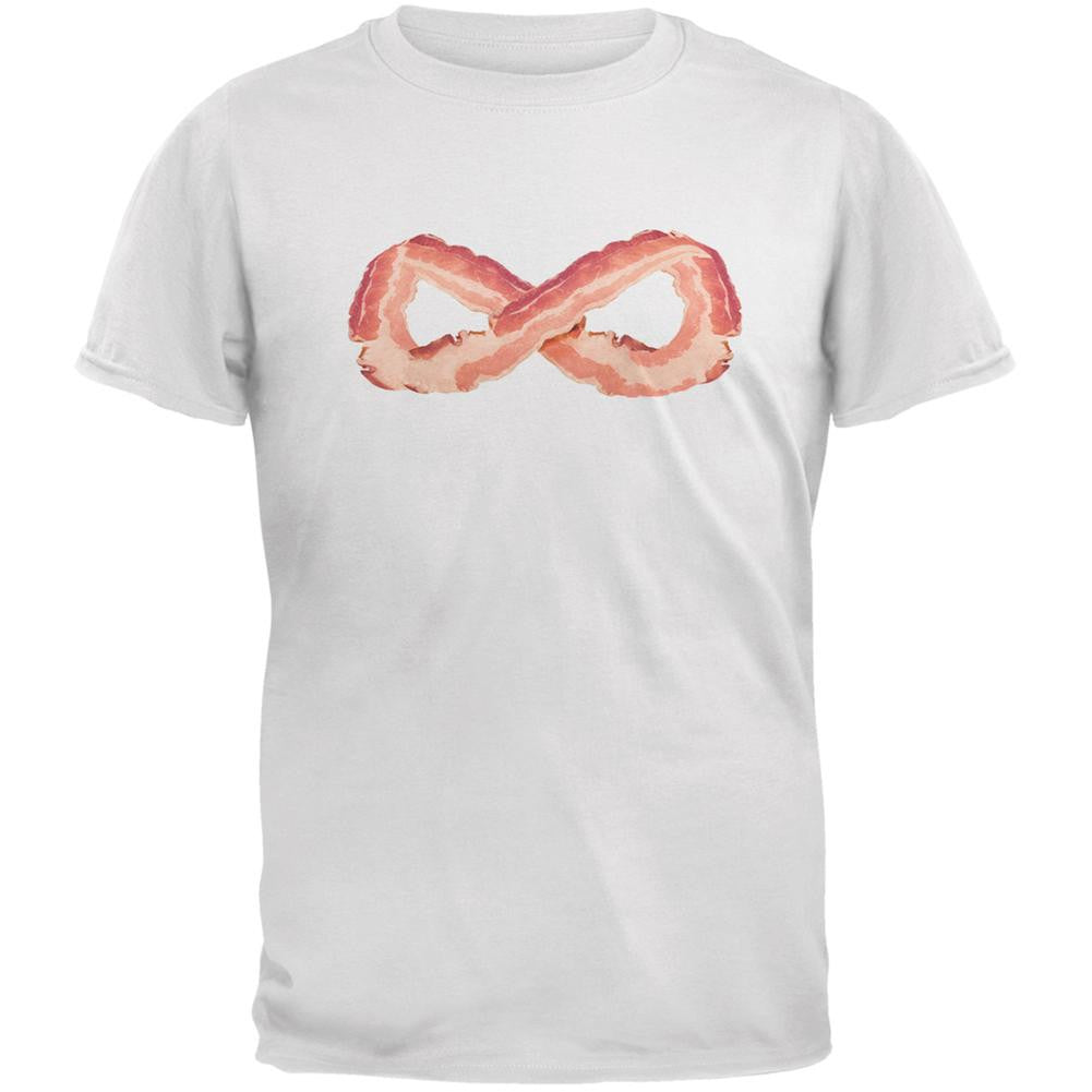 Infinite Bacon White Adult T-Shirt Men's T-Shirts Old Glory 2XL White 