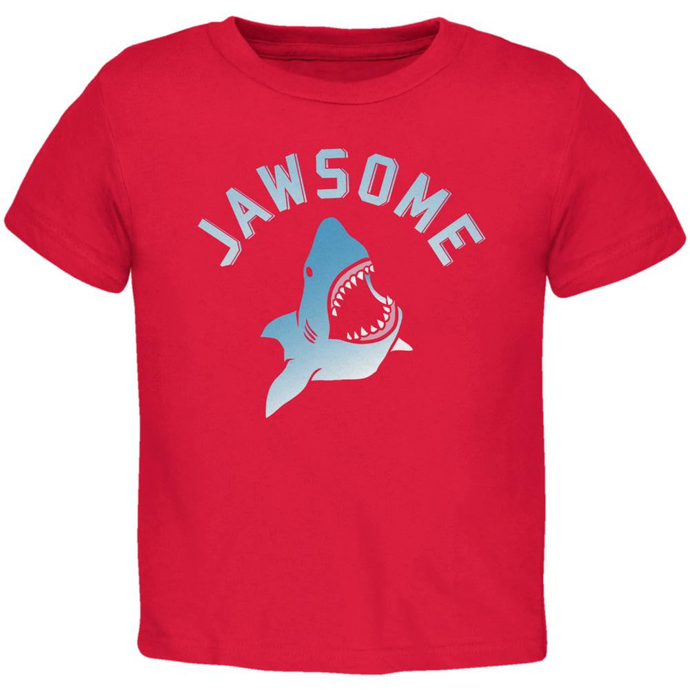 Jawsome Red Toddler T-Shirt Toddler T-Shirts Old Glory 2T Red 