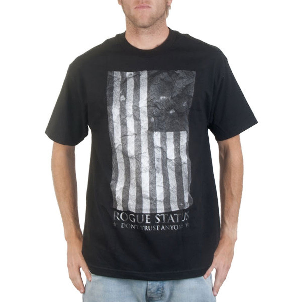 DTA Posse - Flag Distressed T-Shirt Men's T-Shirts DTA MD Black