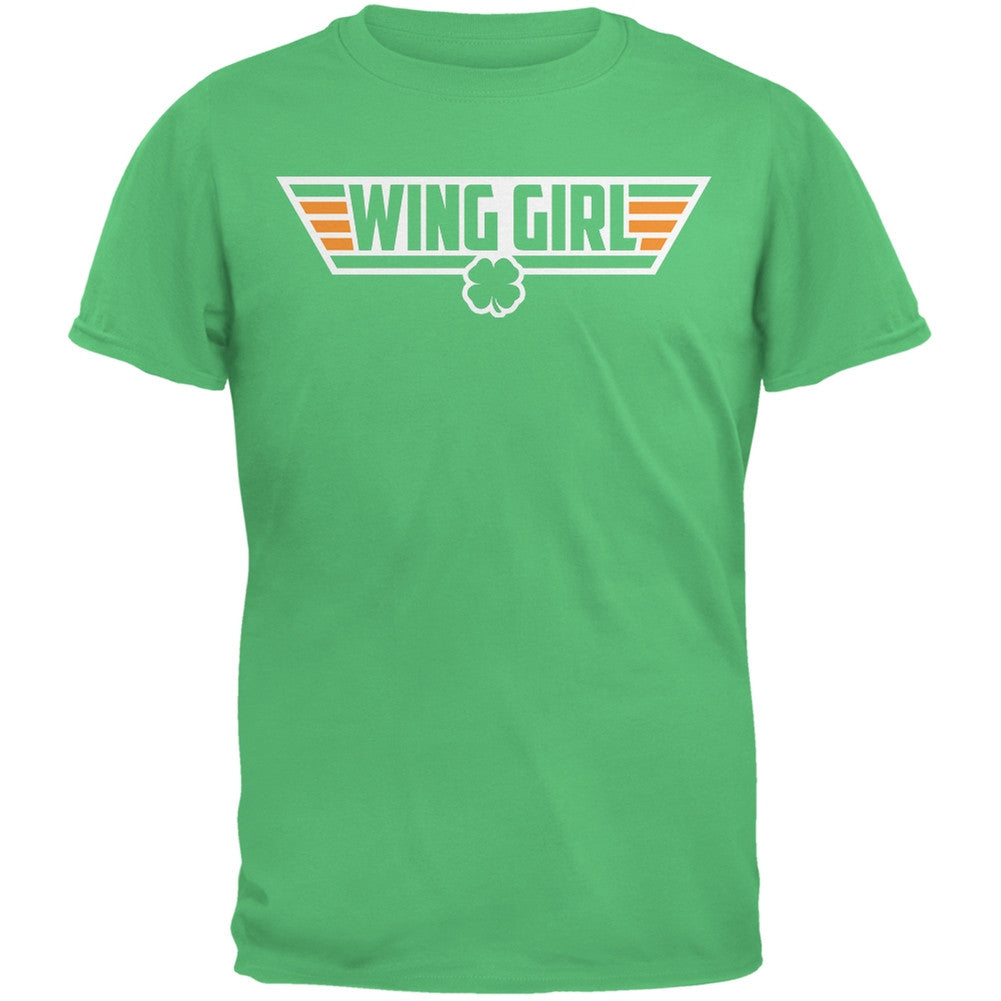 St Patricks Day Irish Wing Girl Green Youth T-Shirt Youth T-Shirts Old Glory   