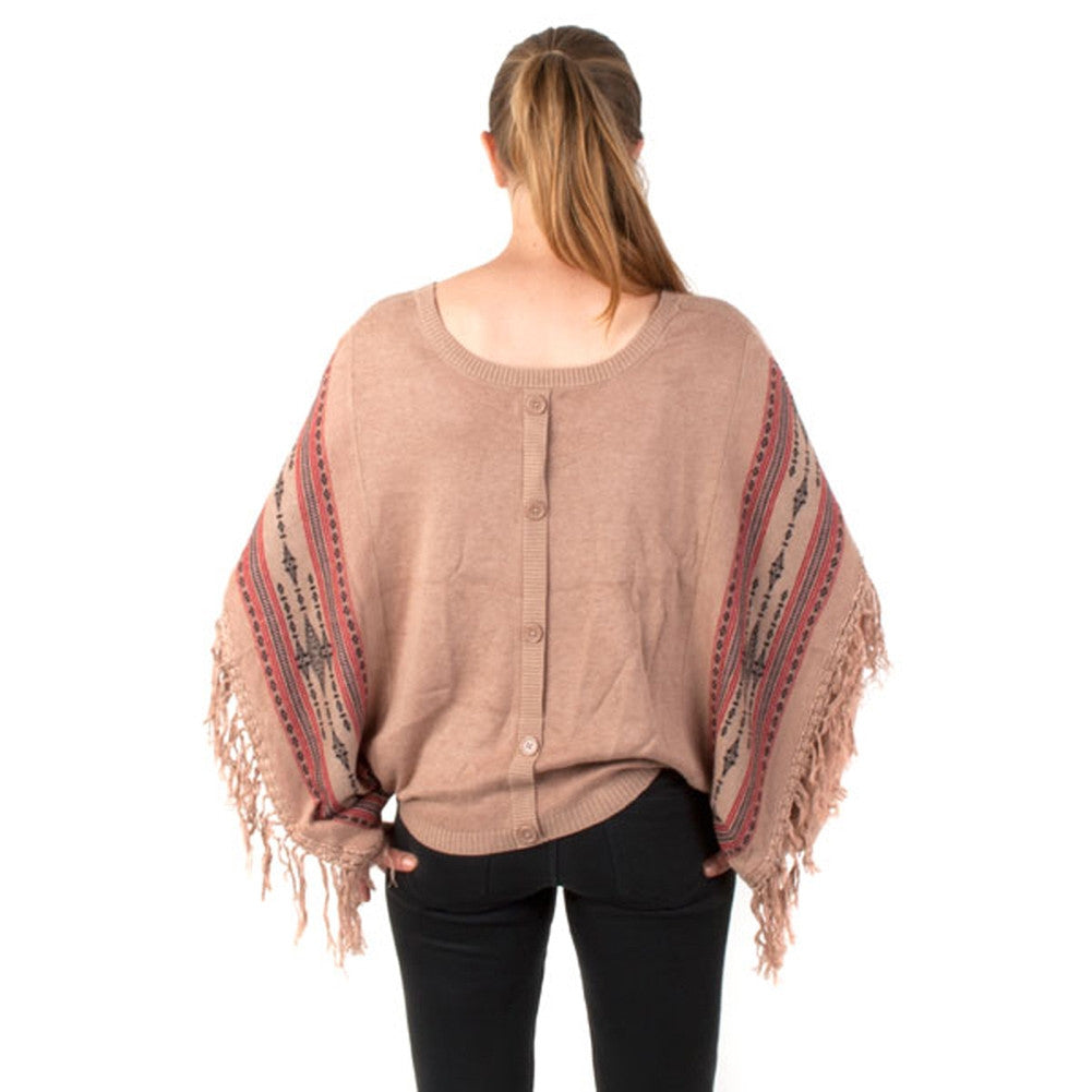 Billabong - Hermosa Juniors Poncho Sweater Juniors Sweaters Billabong SM Multi 