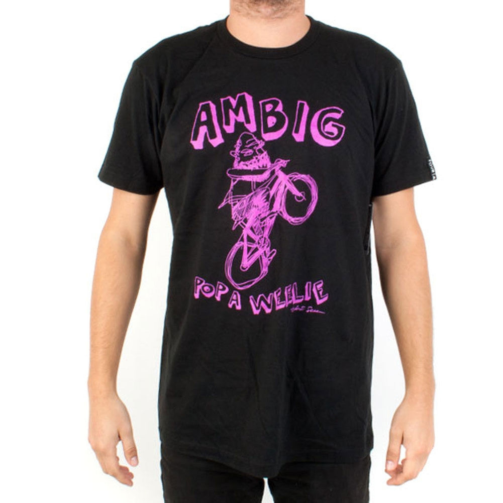 Ambiguous - Wheelie T-Shirt Men's T-Shirts Ambiguous XL Black