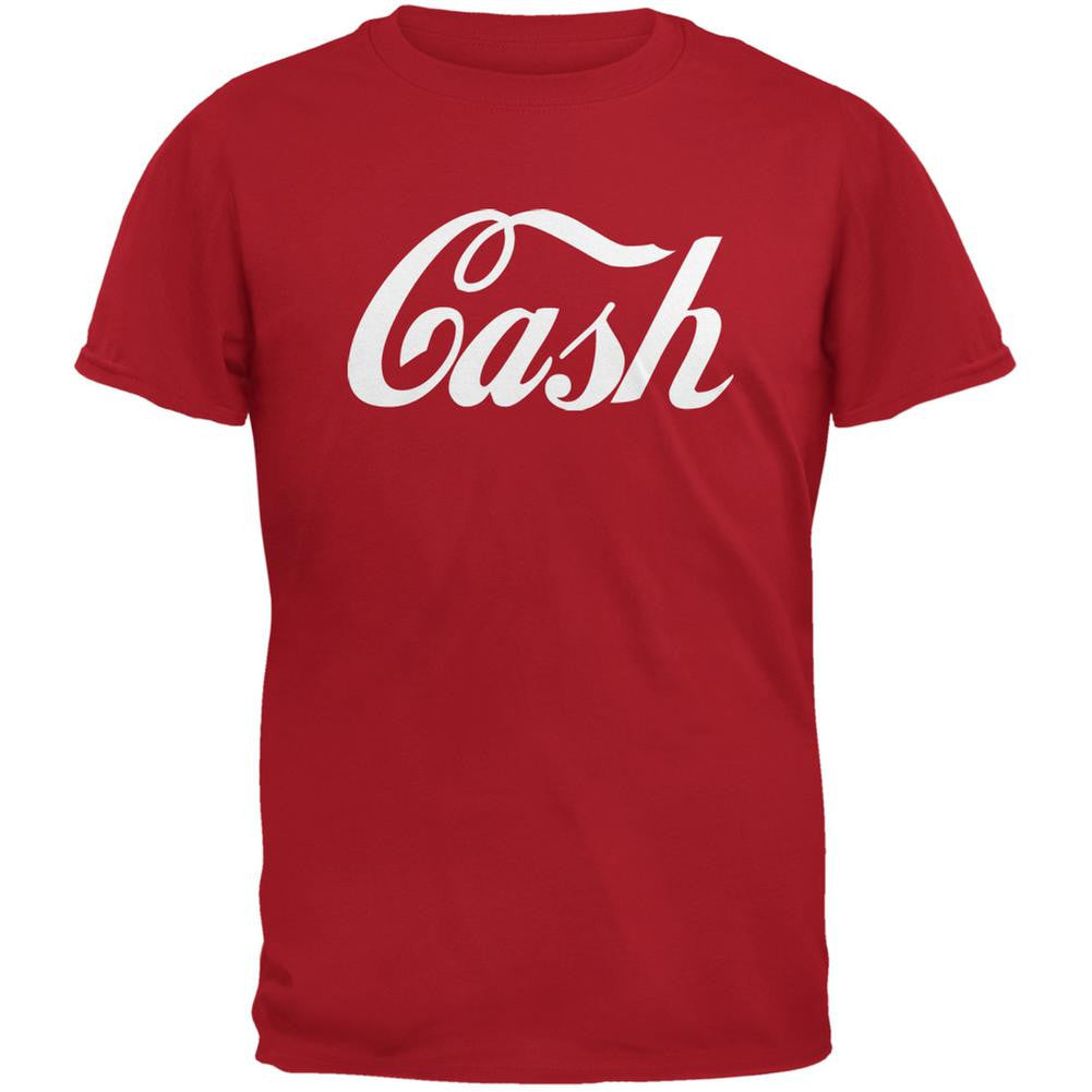 Cash Inspired By Jack White Red Adult T-Shirt Men's T-Shirts Old Glory 2XL Red 