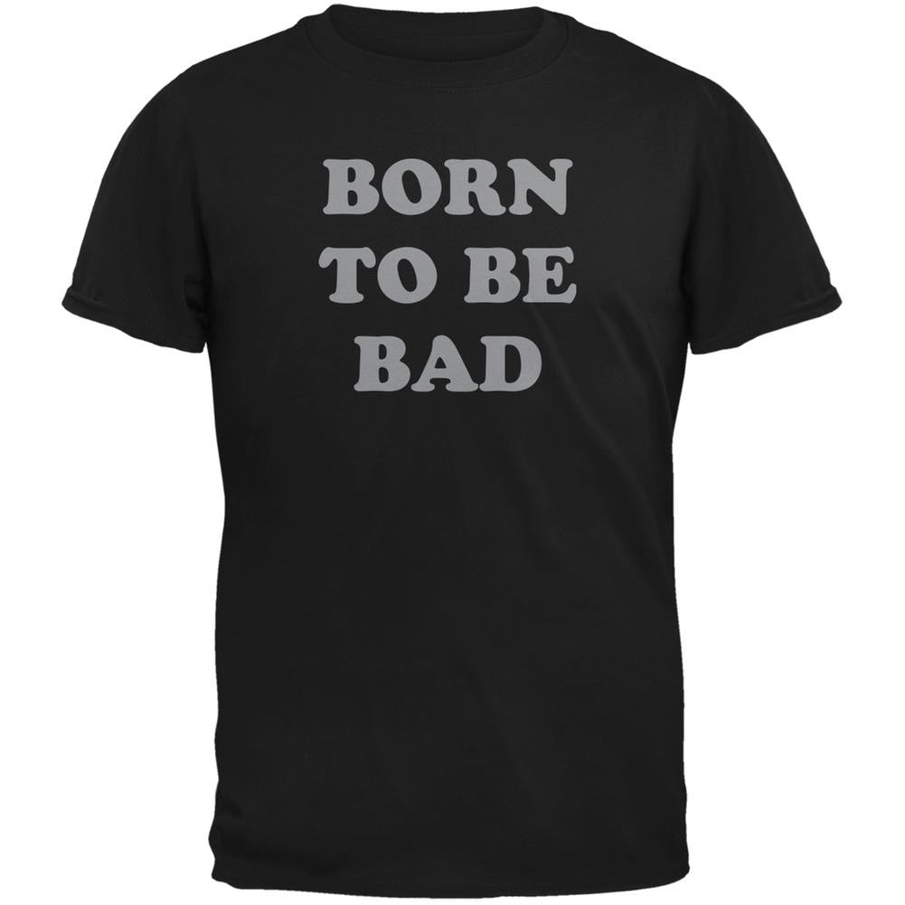 Born To Be Bad Inspired By Joan Jett Black Adult T-Shirt Men's T-Shirts Old Glory 2XL Black 