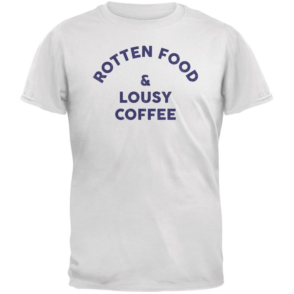 Rotten Food Lousy Coffee Inspired By Joe Cocker White Adult T-Shirt Men's T-Shirts Old Glory 2XL White 